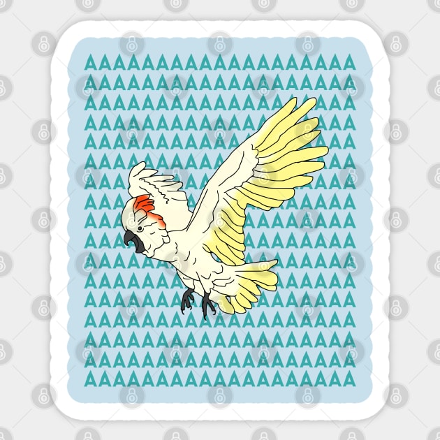 moluccan cockatoo AAAAA Sticker by FandomizedRose